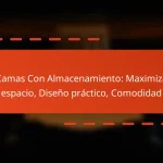 Camas Con Almacenamiento: Maximiza espacio, Diseño práctico, Comodidad