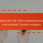 Mesas De Café: Estilo contemporáneo, Funcionalidad, Tamaño compacto