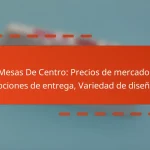 Mesas De Centro: Precios de mercado, Opciones de entrega, Variedad de diseños