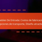 Muebles De Entrada: Costos de fabricación, Opciones de transporte, Diseño atractivo