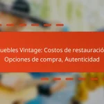 Muebles Vintage: Costos de restauración, Opciones de compra, Autenticidad