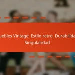 Muebles Vintage: Estilo retro, Durabilidad, Singularidad