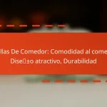 Sillas De Comedor: Comodidad al comer, Diseño atractivo, Durabilidad