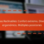 Sillas Reclinables: Confort extremo, Diseño ergonómico, Múltiples posiciones