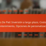 Sofás De Piel: Inversión a largo plazo, Costos de mantenimiento, Opciones de personalización